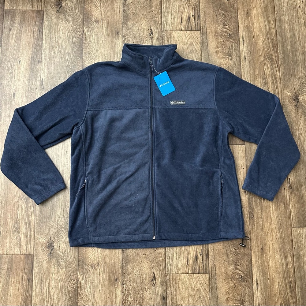 Columbia Mountain Full Zip Fleece Sweater Jacket Men’s Size XXL Blue